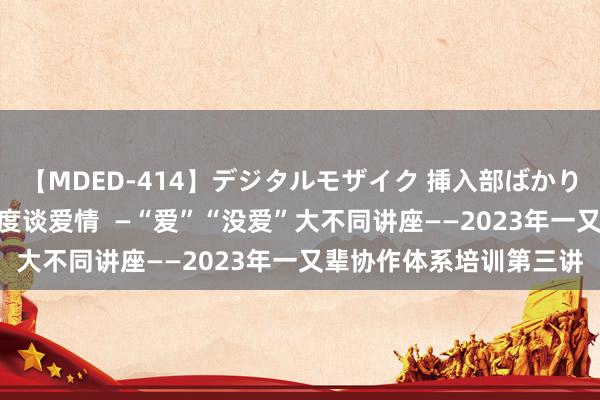 【MDED-414】デジタルモザイク 挿入部ばかり集めました2 从科学角度谈爱情  —“爱”“没爱”大不同讲座——2023年一又辈协作体系培训第三讲